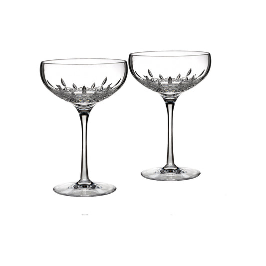 Waterford Crystal Lismore Essence Saucer Champagne pair