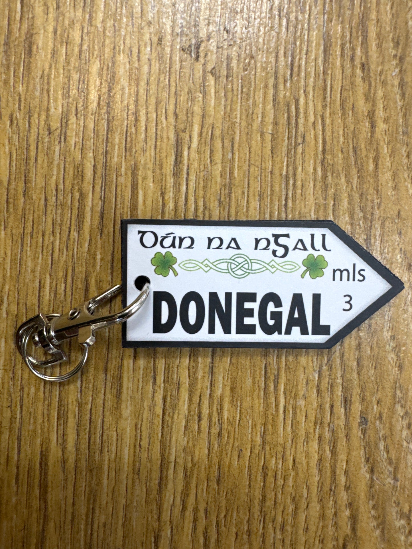 Wooden Donegal Key Ring