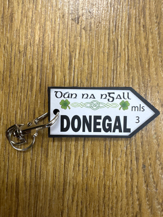 Wooden Donegal Key Ring
