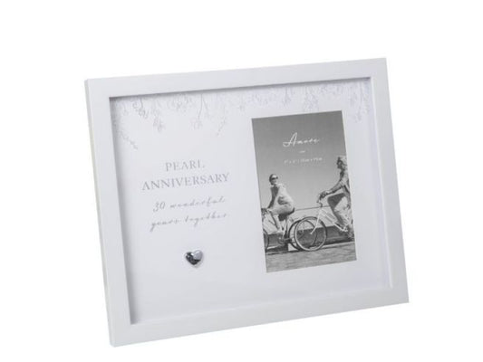 Amore Pearl Anniversary Frame 4" x 6"
