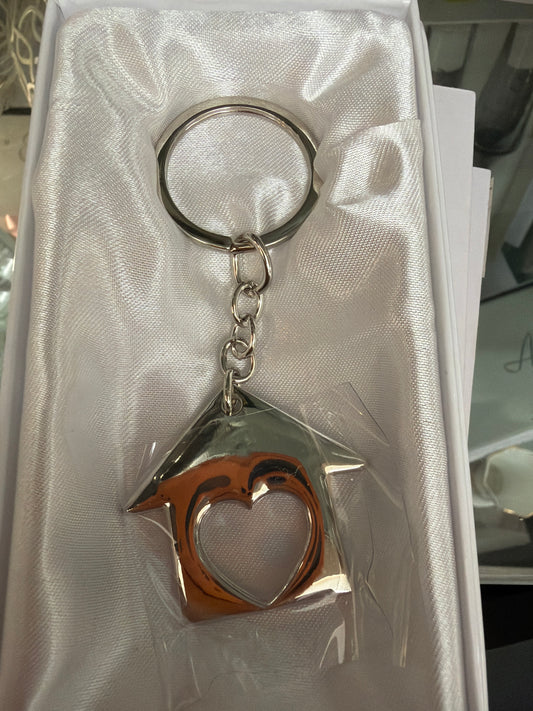 Sophia Classic Heart Home Keyring