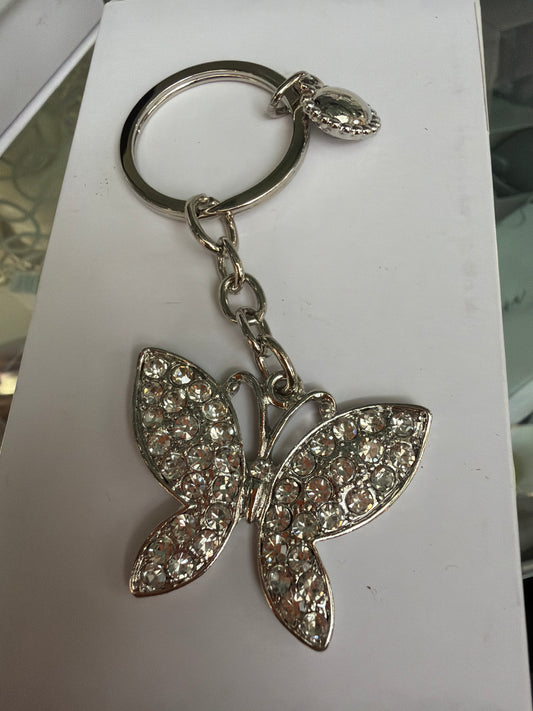 Sophia Classic Crystal Butterfly Keyring