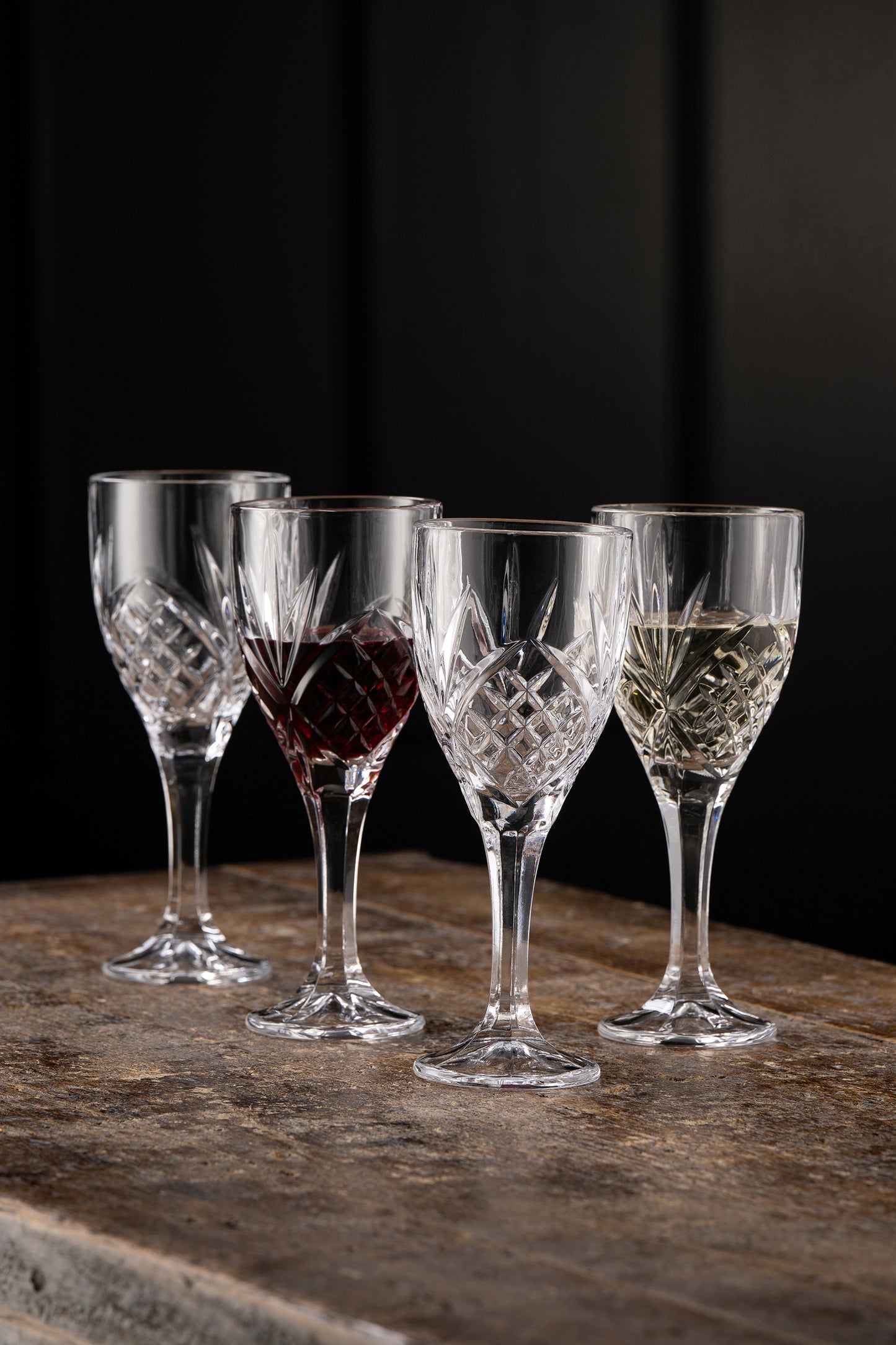 Galway Irish Crystal Inisheer Wine set of 4