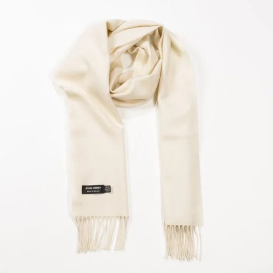 Merino Luxury Wool Scarf Chalk