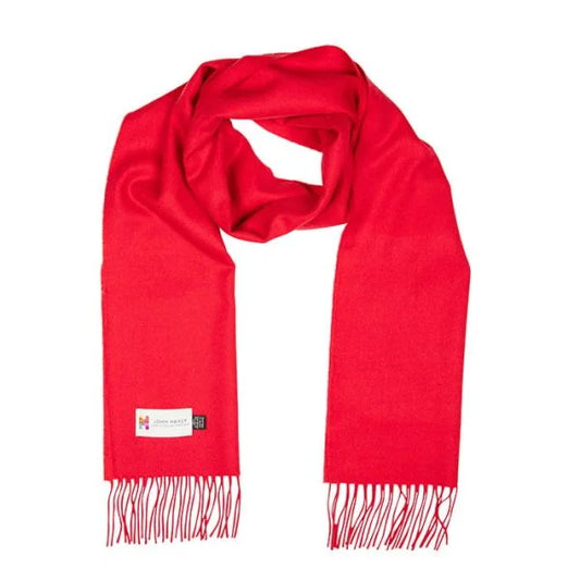 Merino Luxury Wool Scarf Scarlet