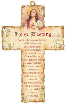 wood cross 6" / house blessing