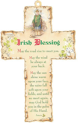 wood cross 6" / irish blessing