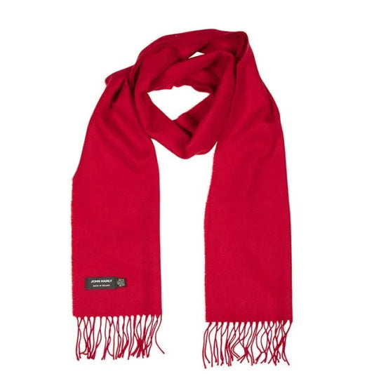 Merino Luxury Wool Scarf Crimson Red