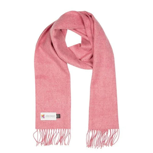 Merino Luxury Wool Scarf Carnation Pink Mix