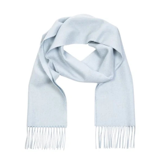 Merino Luxury Wool Scarf Ice Blue