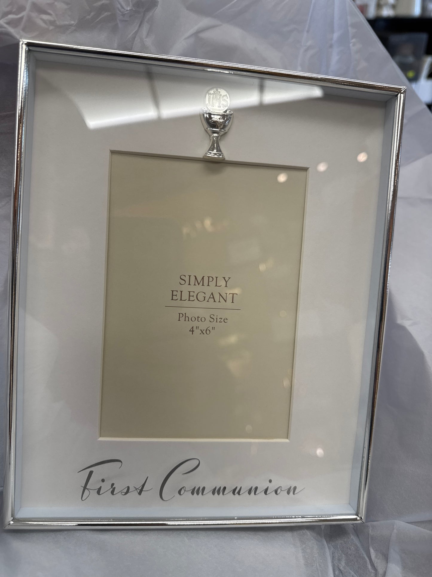 Photo Frame/White Finish/Communion   (C46625)