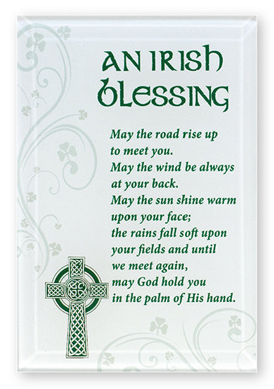 glass plaque / irish blessing