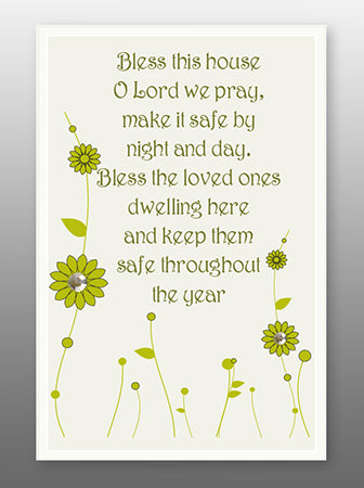 Glass Plaque home blessing