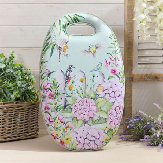 FLORAL FEATHERED BIRD GARDEN KNEELER PAD