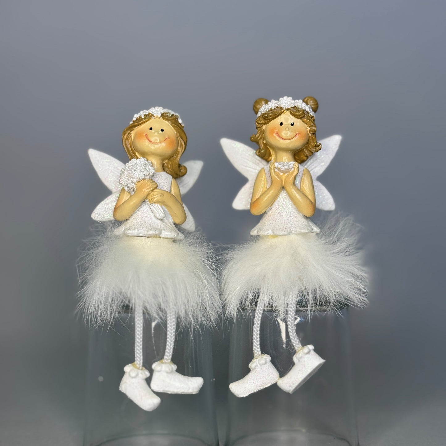 Cute Angel sitter with puffy skirt 2ass 5.5x3x8cm