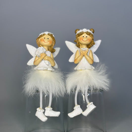 Cute Angel sitter with puffy skirt 2ass 5.5x3x8cm