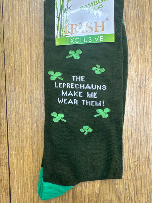 Bamboo Socks The Leprechauns Made Me Wear Them