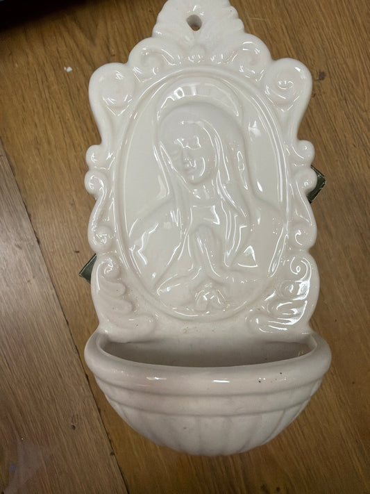 Ceramic Water Font Madonna