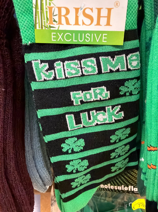 Bamboo Socks Kiss My Lucky Charm