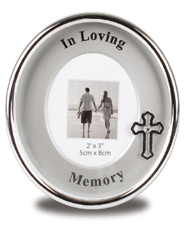 metal photo frame / in loving memory