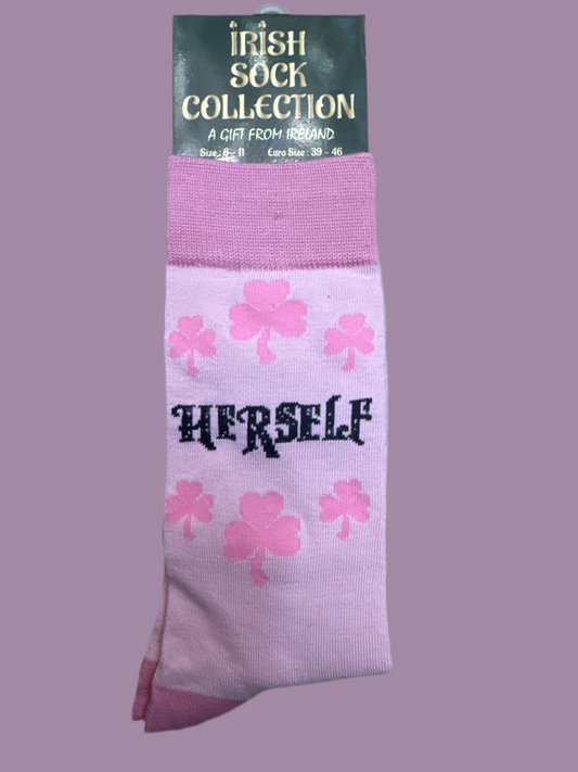 Pink Herself socks