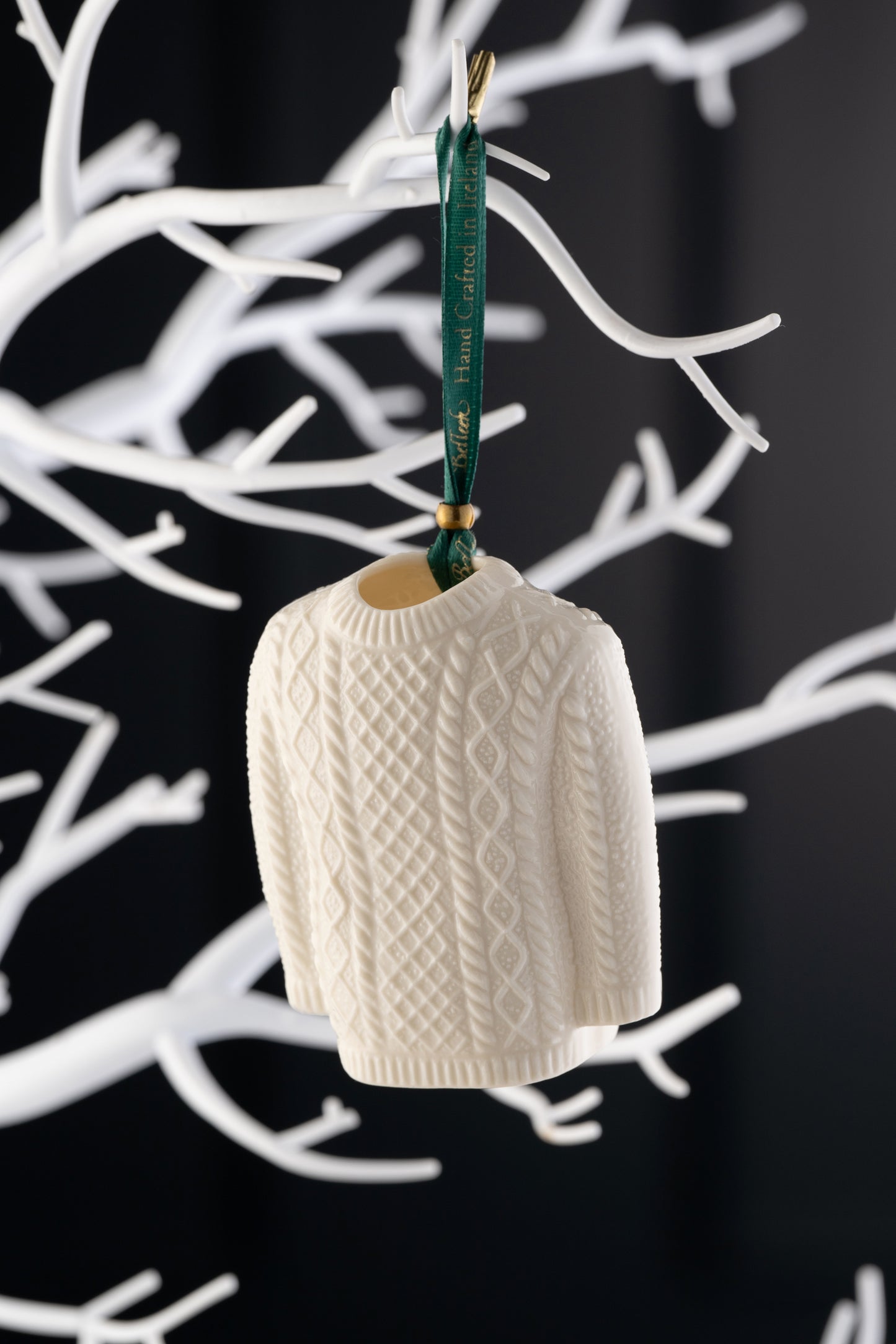 Belleek Aran Jumper Ornament