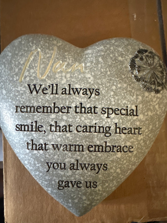 Nan Heart Grave Stone
