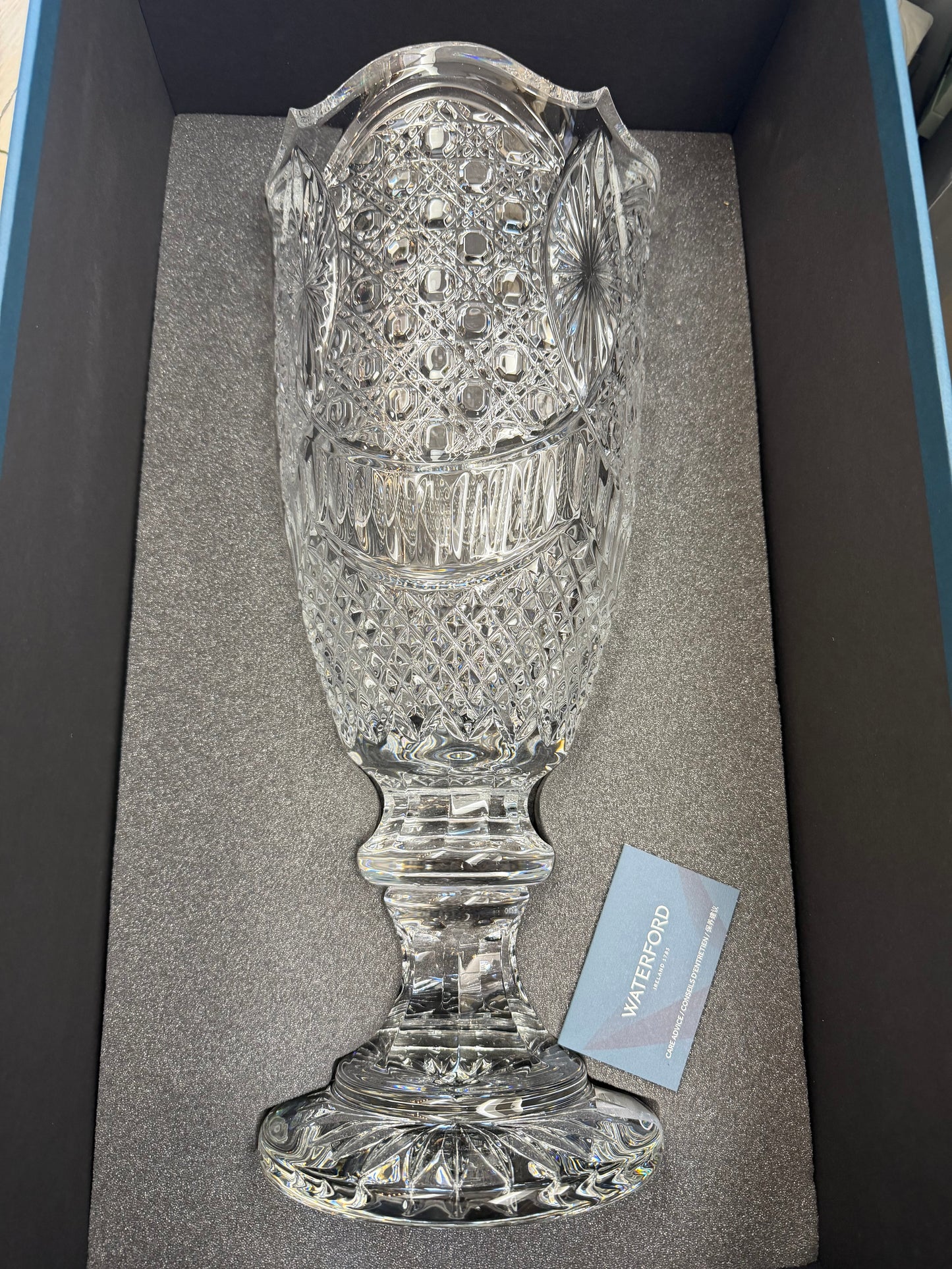 Waterford Crystal Designer Wicker Vase