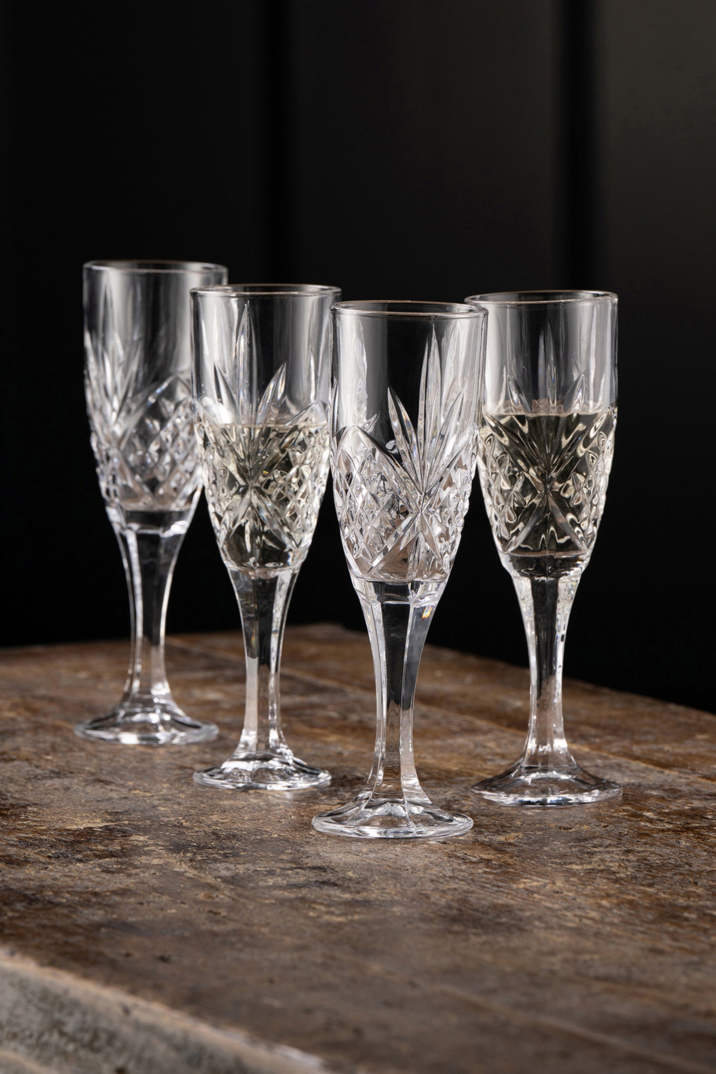 Galway Irish Crystal Inisheer Flute set of 4