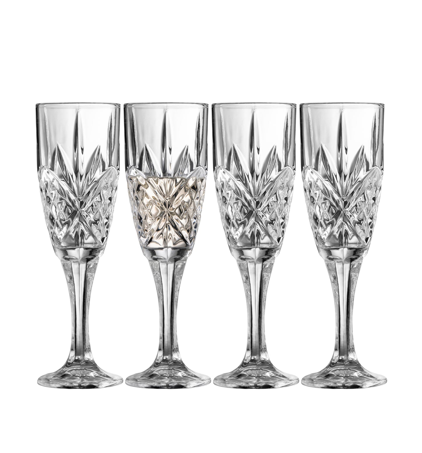 Galway Irish Crystal Inisheer Flute set of 4