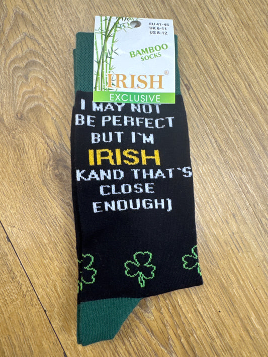 Bamboo Socks I May Not Be Perfect