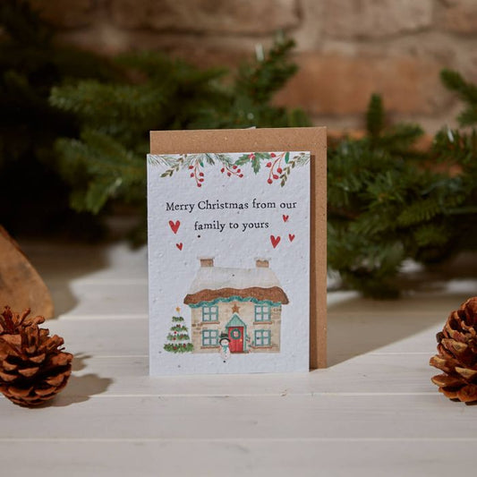 XMAS SEED CARD OUR FAMILY TO YOURS