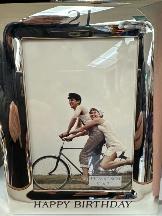 21st Birthday Frame 13cm x 18cm 5" x 7"