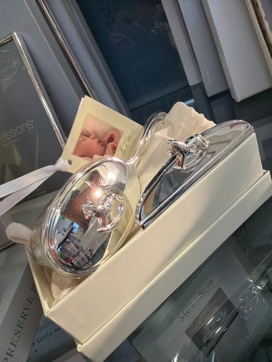 Bambino Brush & Comb Set with Rocking Horse Icon