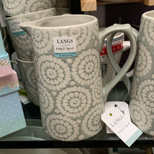 Spiral Embossed Jug Grey