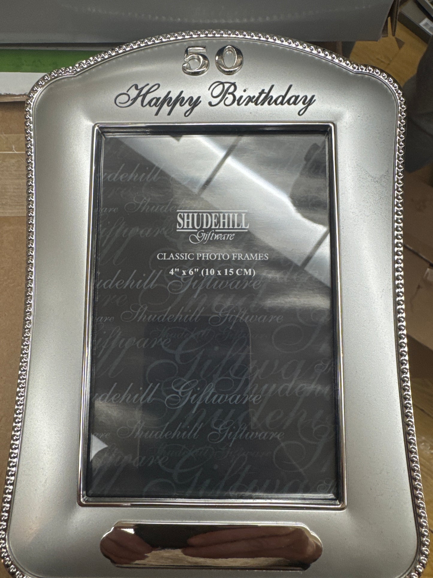 50th Birthday Frame 4x6" (10x15cm)
