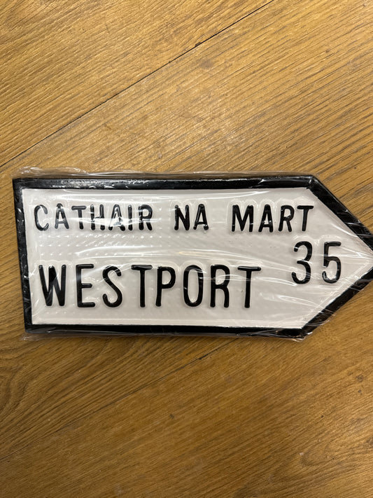ROAD SIGN WESTPORT polycrafts