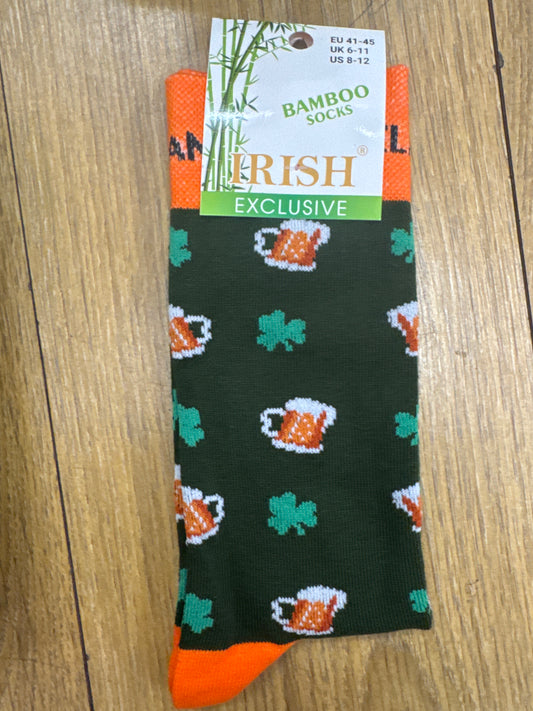 Bamboo Socks Ireland Beer Glasses