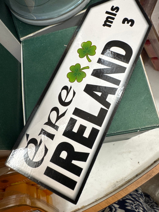 Eire Ireland Road Sign Wooden