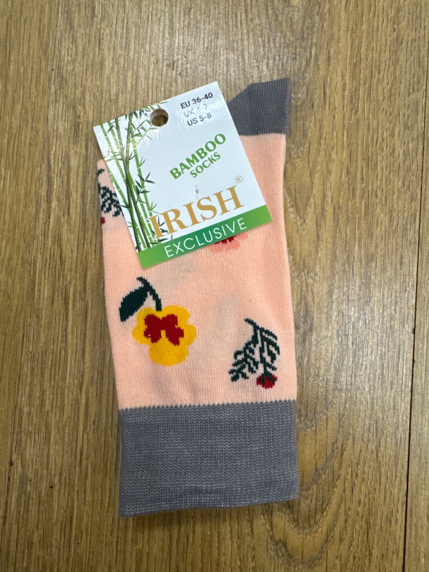 Bamboo Socks Flowers Ankle Socks