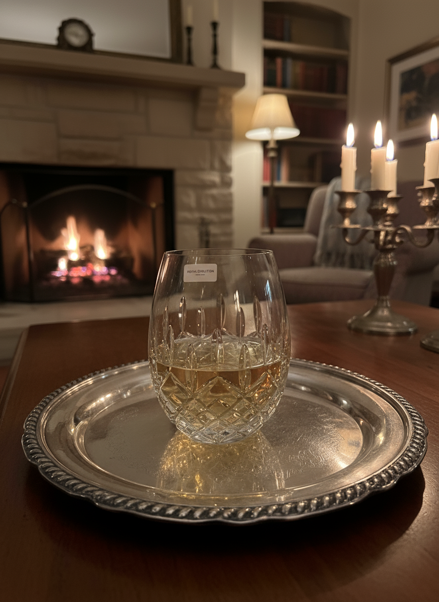 Royal Doulton Highclere Stemless Balloon Glasses set of 2