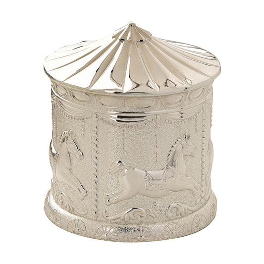 Silverplated Carousel Money Box