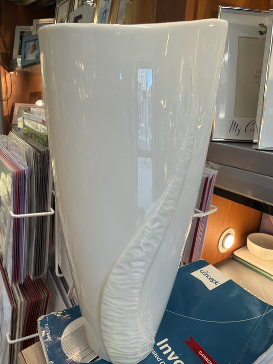 Belleek 10” Wave Vase