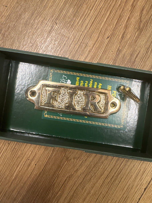 Brass Wall Plaque Fir