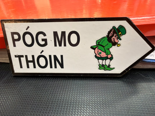 Wooden Pog mo Thoin Magnet