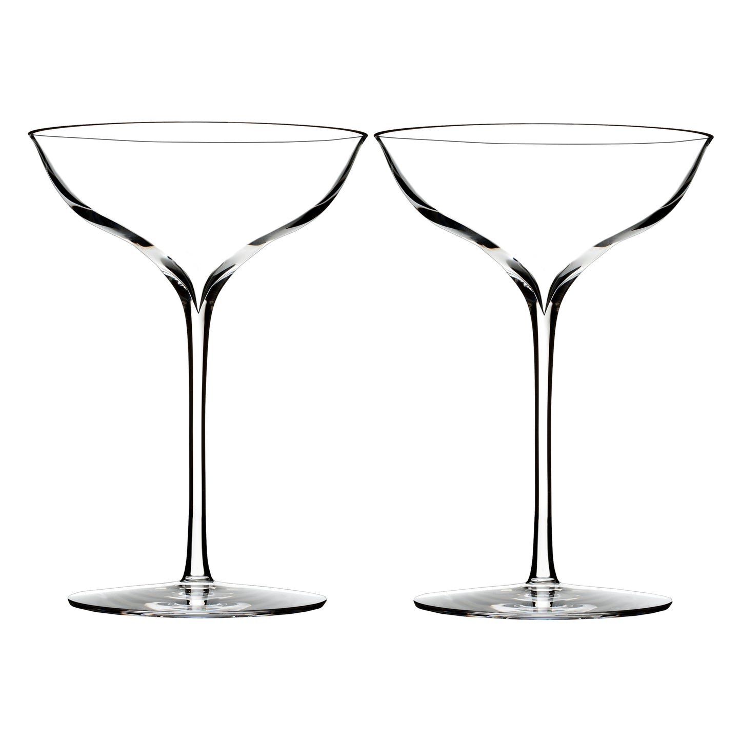 Elegance Champagne Belle Coupe Pair