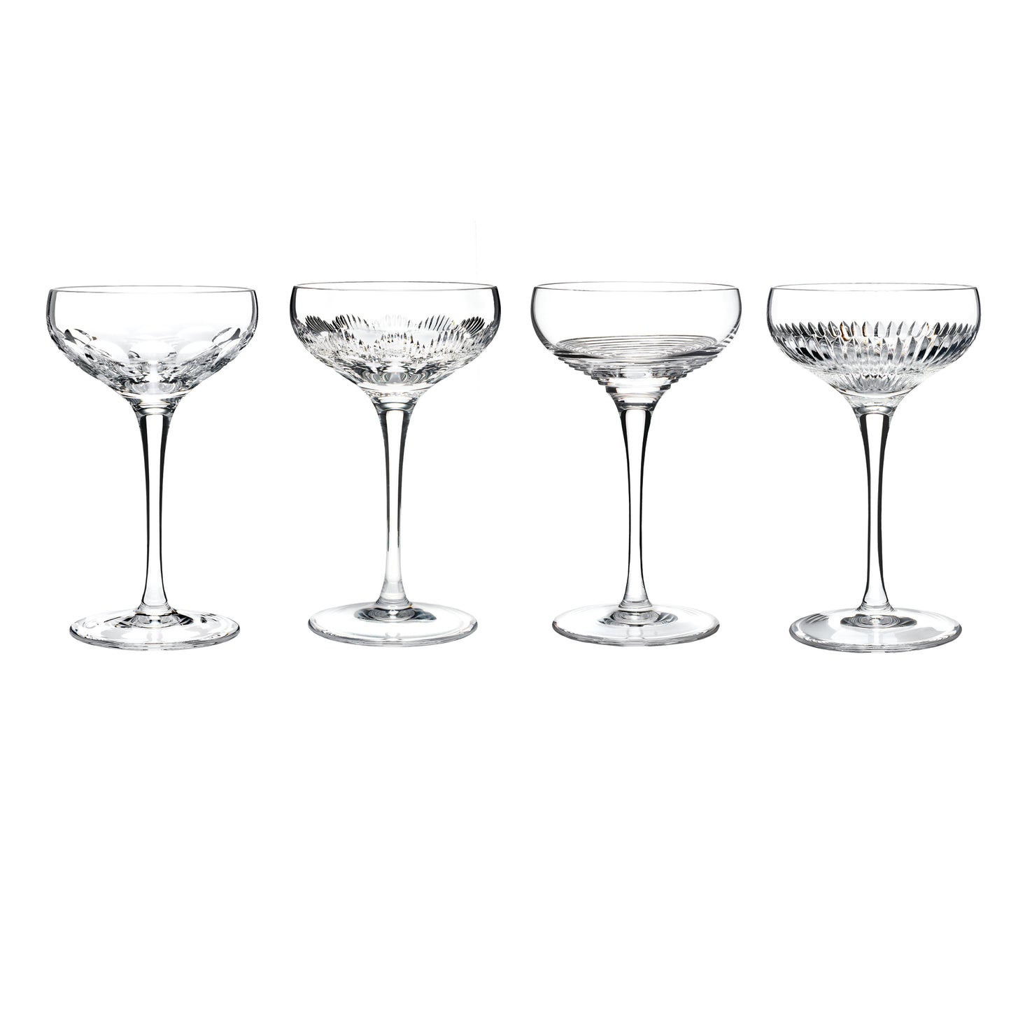 Mixology Coupe Assorted Cut 4P Set