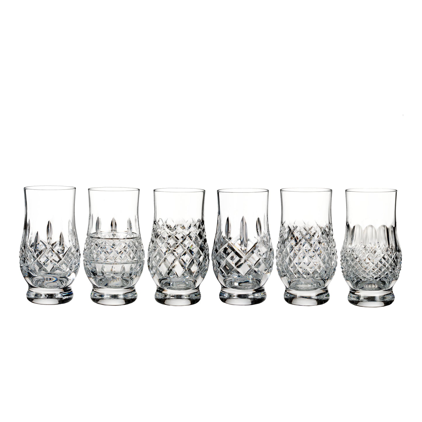 Waterford Crystal Heritage Assorted footed Tumbler connoisseur x 6