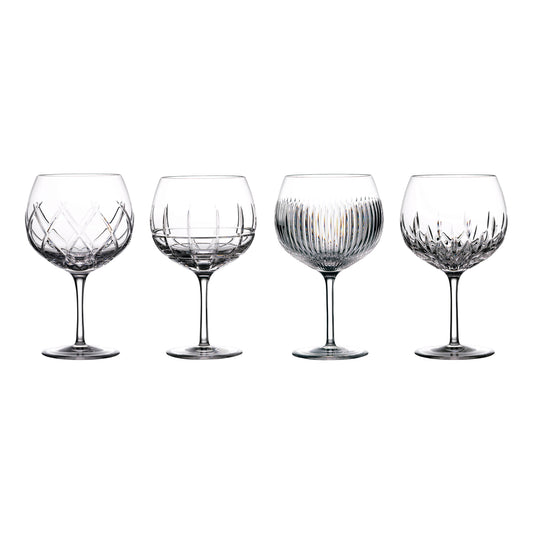 Mixed Pattern Gin Balloon 18.6oz Set of 4