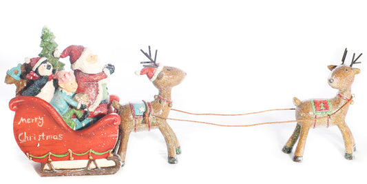 Santa on sleigh